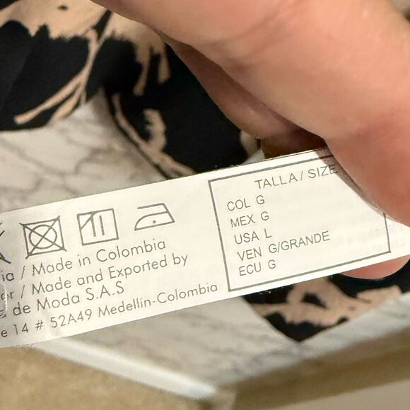 Touché Black and Tan Patterned Women's Skirt Size L - Picture 4 of 5